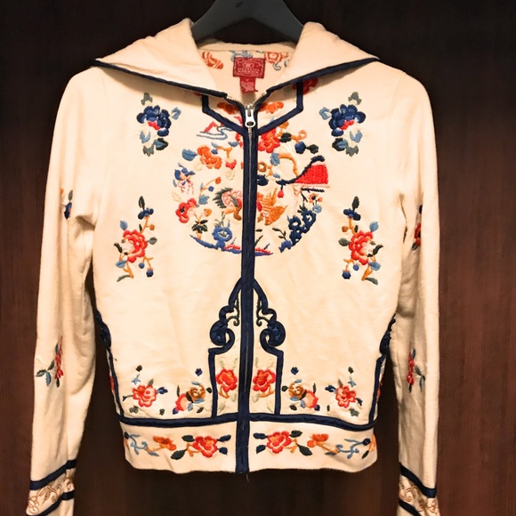 Lucky Brand Jackets & Blazers - Lucky Brand Embroidered Hoodie